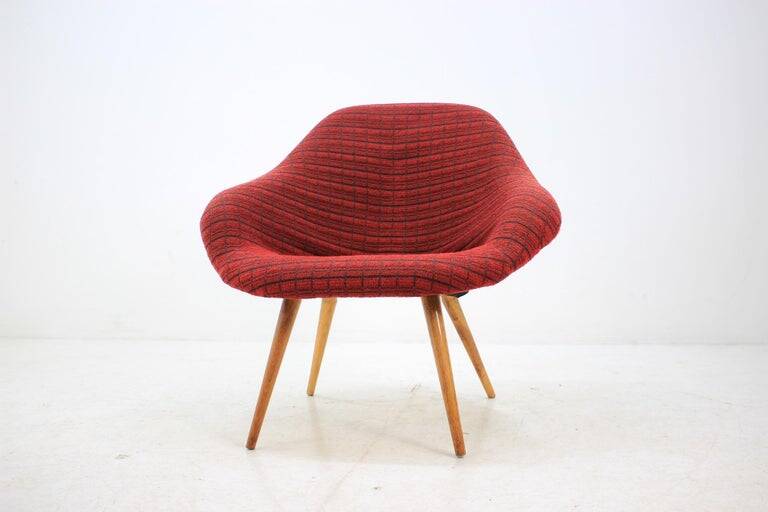 Set of three fiberglass armchairs by František Jirák, 1970s