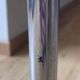 Chaise style Bauhaus chrome similicuir 1980