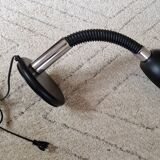 Gamma lux italy black and chrome articulated desk lamp 1970