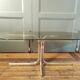 Glass and chrome coffee table 1970