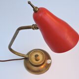 Vintage tole and brass design office lamp