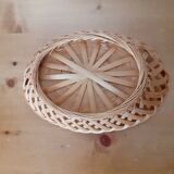 Oval wicker bread basket