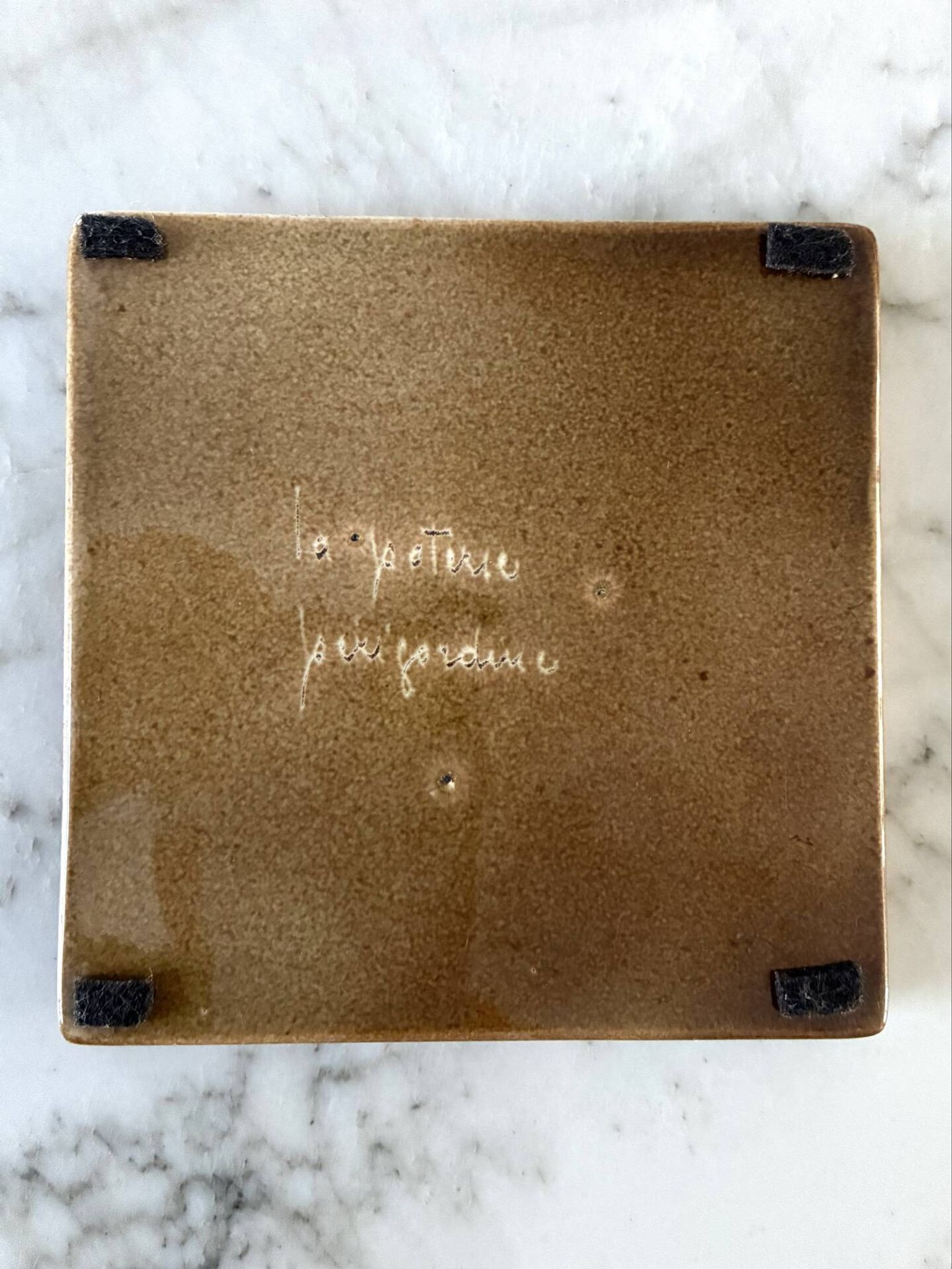 Decorative ceramic tile 1950/1960 by Périgordine pottery