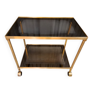 desserte en laiton doré