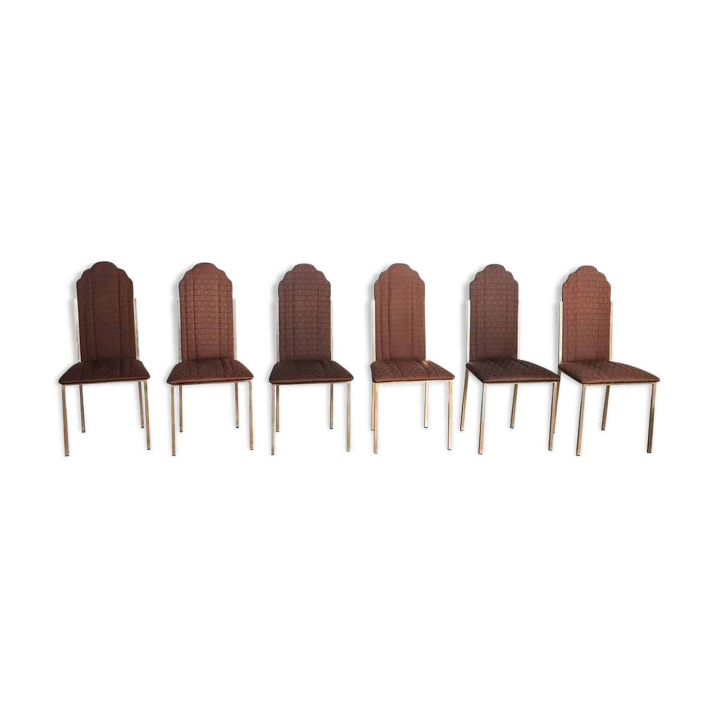 Set of 6 chairs Alain Delon for the Jansen home