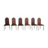 Set of 6 chairs Alain Delon for the Jansen home