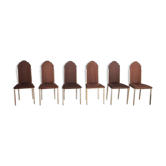Set of 6 chairs Alain Delon for the Jansen home