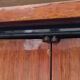 Wardrobe inlaid vintage shelves 50s, mirror