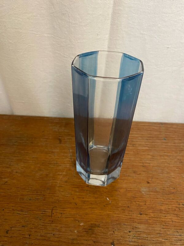 Service A Orangeade OCTIME Octogonal Carafe Verre Moulé + 6 Verres Vin