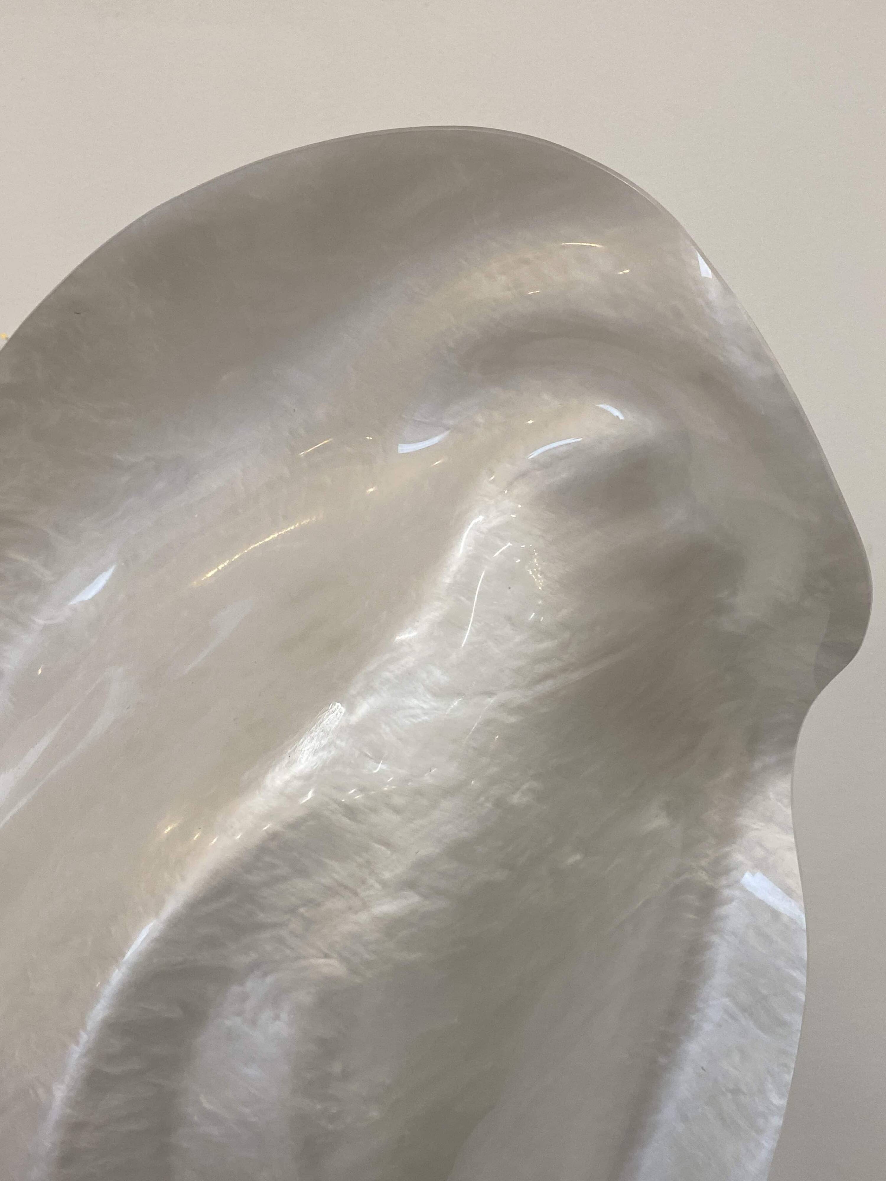 Table lamp in the shape of a seashell, Maison Rougier, 1980
