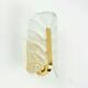 Scandinavian Glass & Brass Leaf Wall Lamp - C.Fagerlund for Orrefors, 1960s