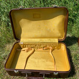 Antique leather suitcases