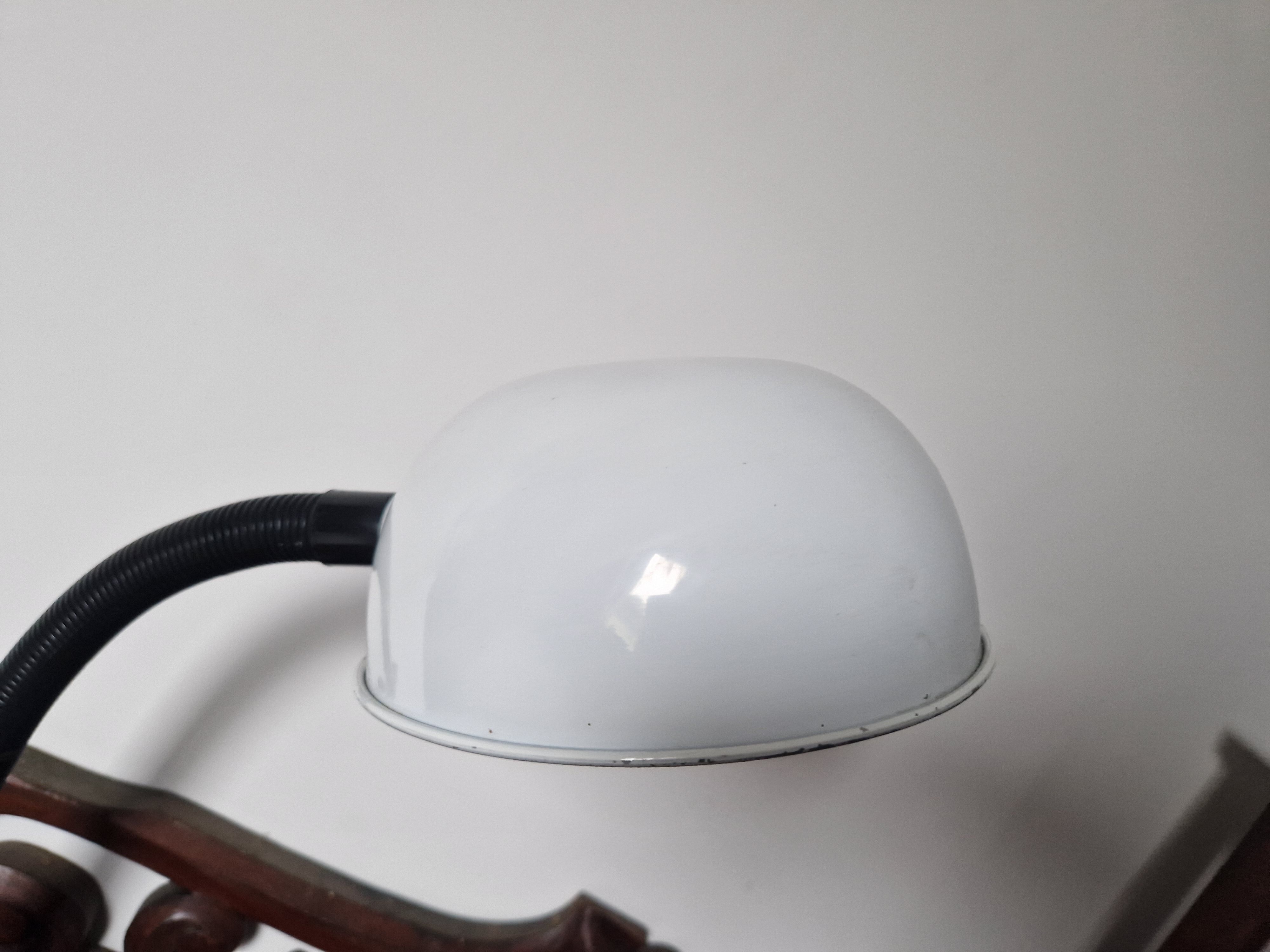 Black and white vintage desk lamp