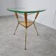 Table basse à trépied italienne du milieu du siècle, années 1950