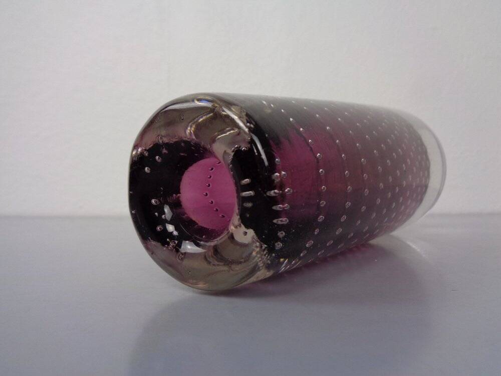 Glass vase by Gunnel Nyman for Nuutajärvi Notsjö, Finland, 1940s.