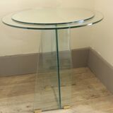 Glass gueridon, 1970
