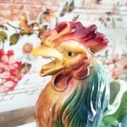 Pitcher in zoomorphic slip Rooster of the earthenware factory of Saint Clement