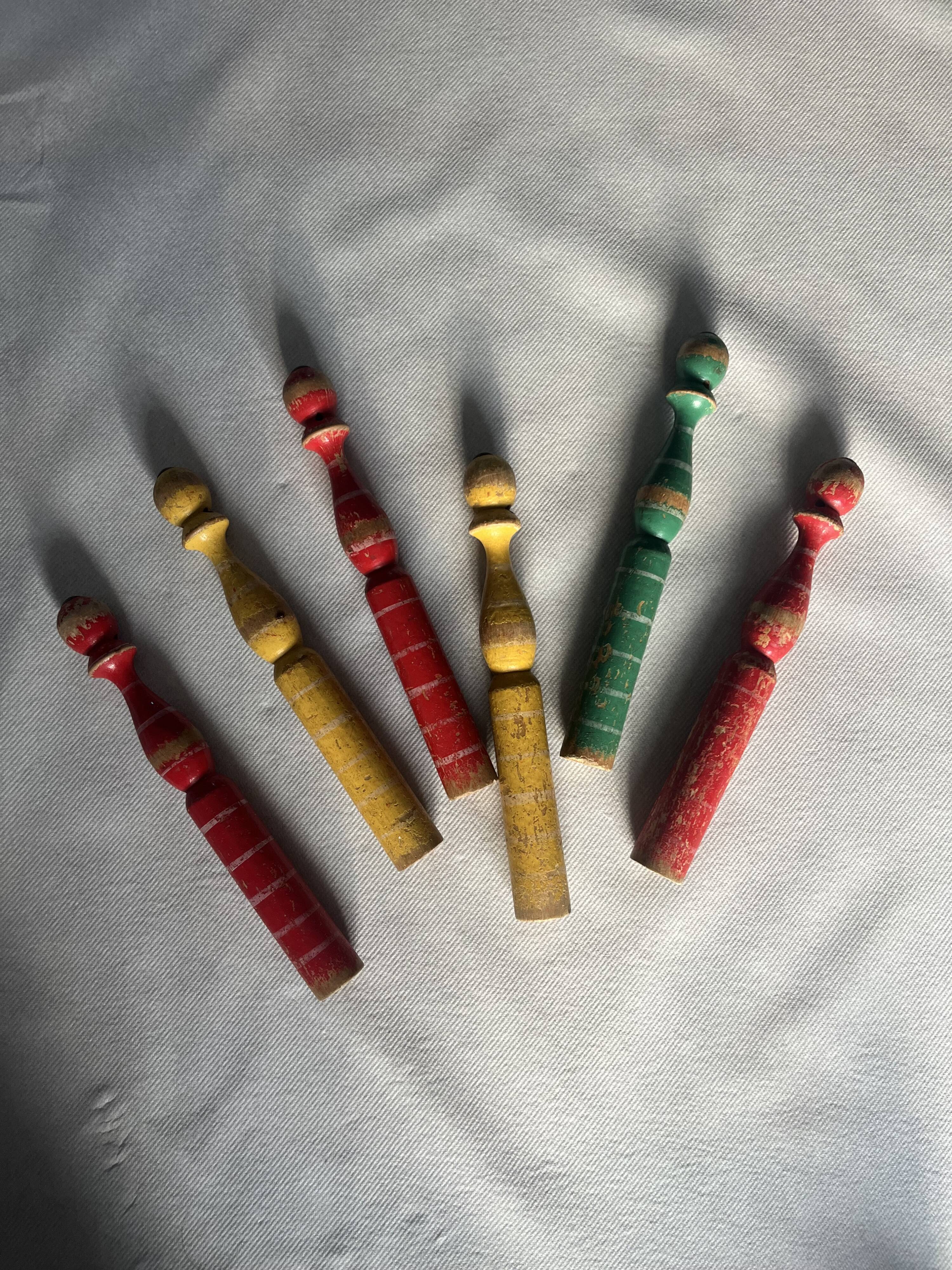Wooden bowling game