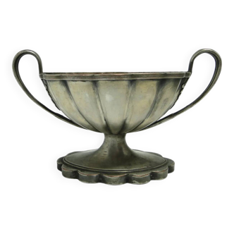 Empire salt cellar, silver-plated copper, France, 19th century