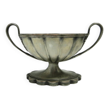 Empire salt cellar, silver-plated copper, France, 19th century