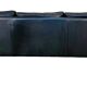 Vintage Danish black leather canapé by Mogens Hansen from the 1960s.