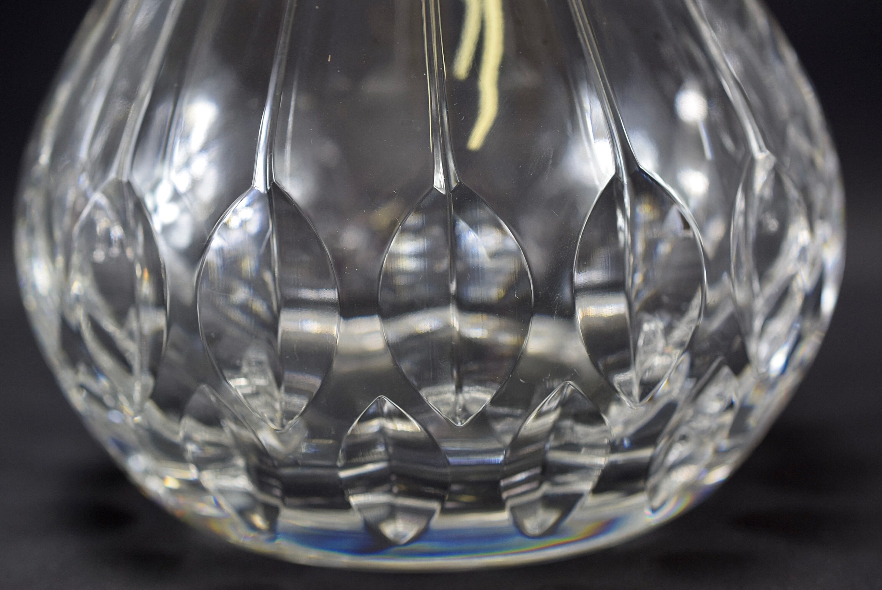 Service of 6 wine glasses and crystal carafe crystal workshop