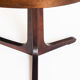 Vintage elm wood table with two extensions, France 1970