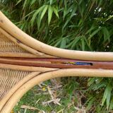 Rattan floor lamp