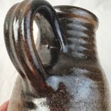 Pitcher in glazed stoneware Fontgombault
