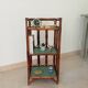 Vintage standing shelf in bamboo and rattan 60s/70s