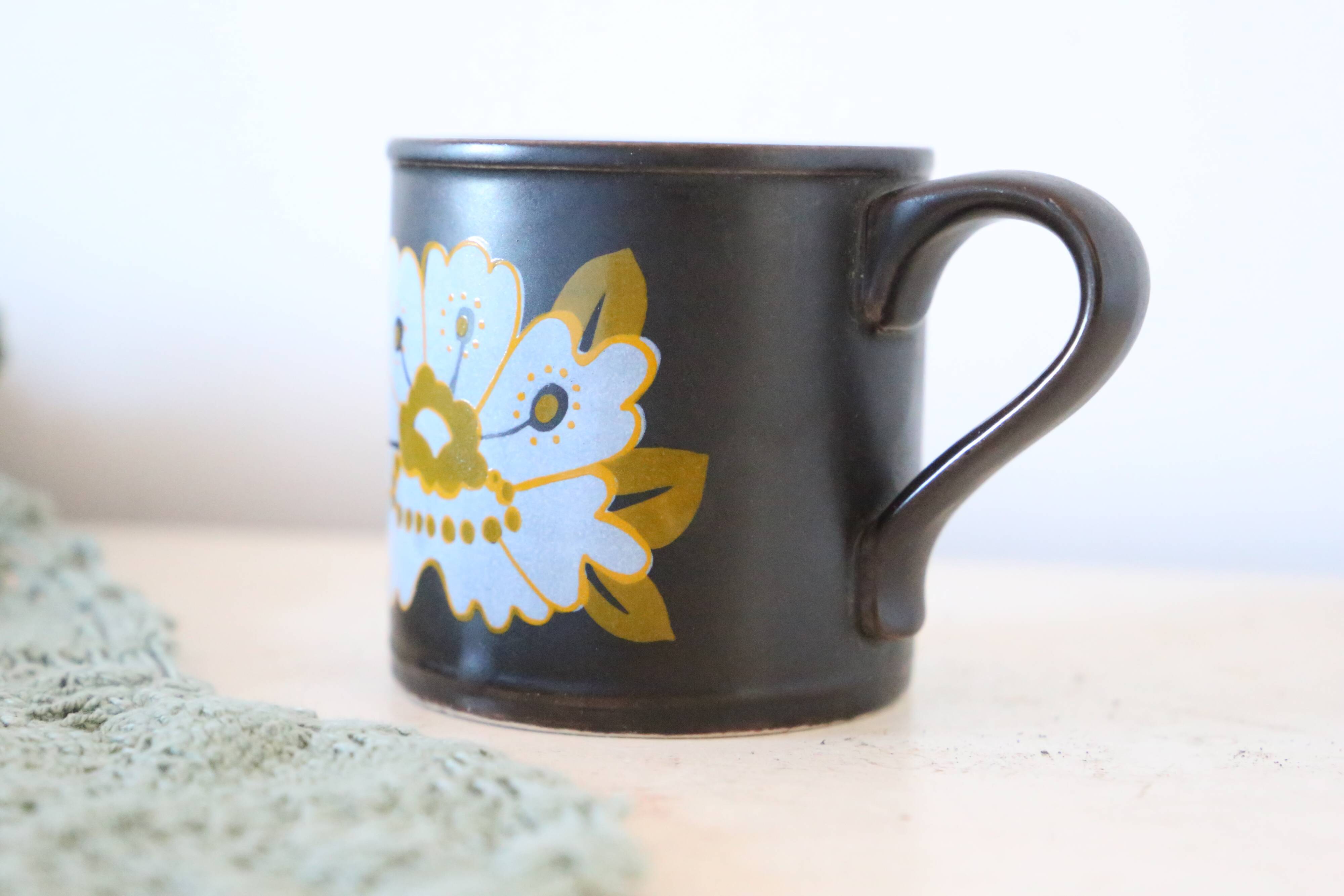 Mug Kiln Cratf, English Pottery, Staffordshire, Made in England, Vintage, Brown