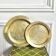 Assiettes orientales vintage en laiton