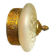 Ornate glass and brass wall or ceiling lamp