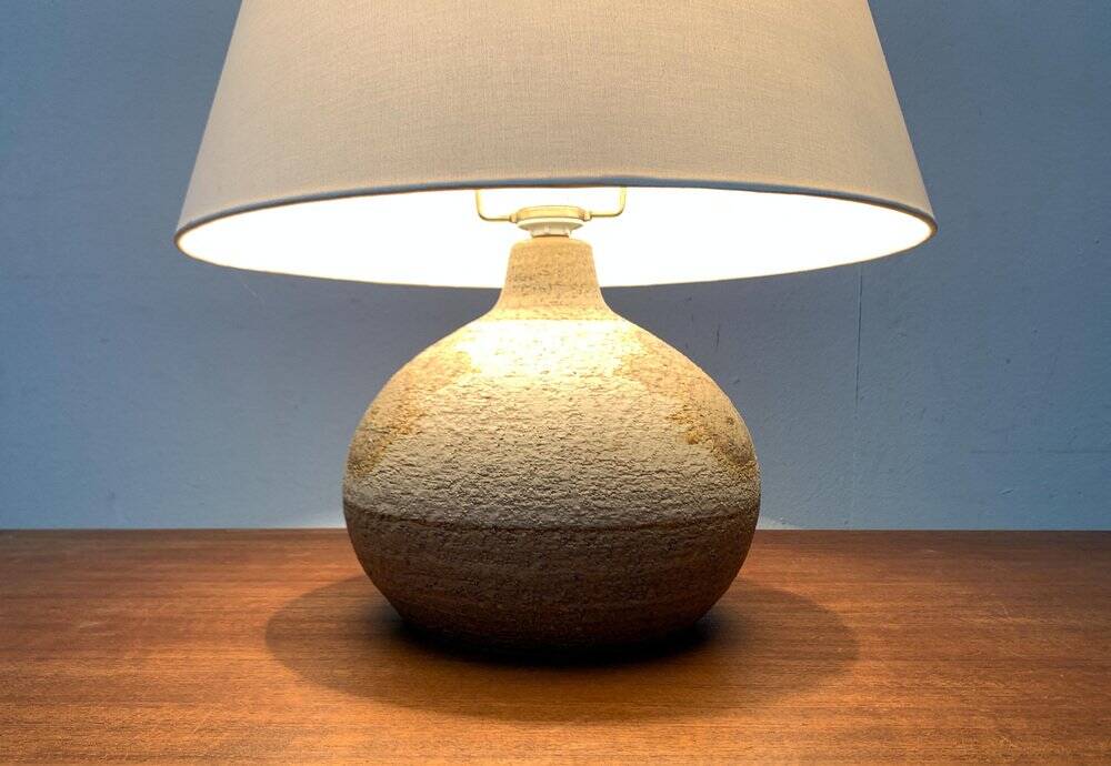 Mid-century Danish ceramic table lamp by Søholm, 1960s.