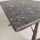Bistro table with a marble top on a cast iron frame, 1930s.