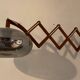 Scandinavian “scissors” wall lamp in teak from the 50s and 60s