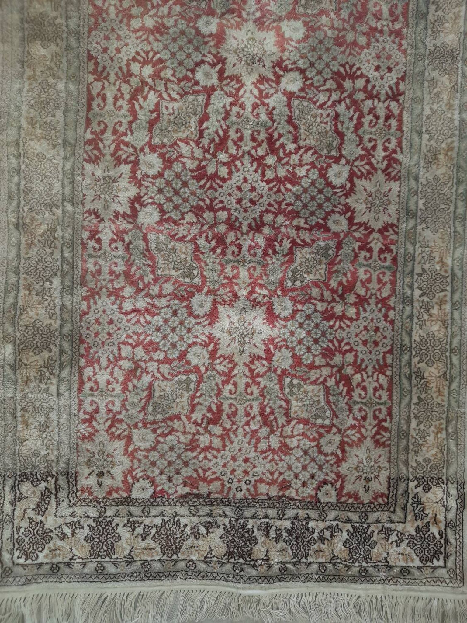 Sublime Oriental Silk Carpet - Hand-Knotted - Persian Design - 124 x 78 cm