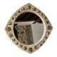 Modernist mirror, J Capo Enamels, wood and enamel