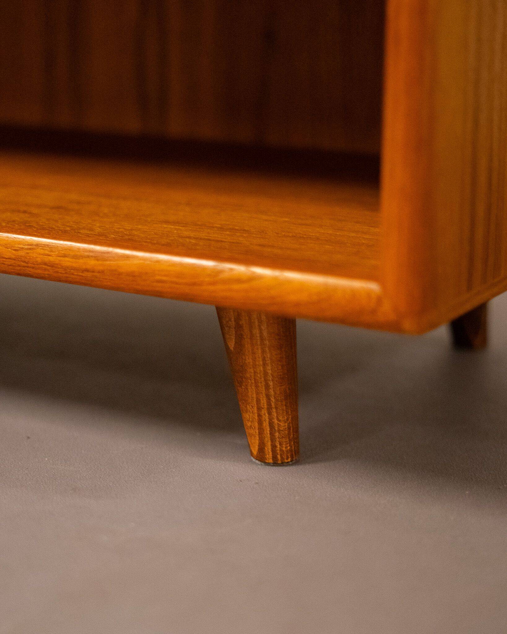 Mid-century low shelf in teak