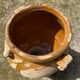 Ancient terracotta pottery jar