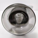 Transparent and Grey Sommerso Murano Glass Vase by Hora P