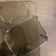 Table gigognes en chrome et verre fumé, 1970s, set de 2