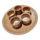 Mini iridescent vintage stoneware mugs