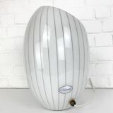 Large Murano glass table lamp with lined pattern 1950-60
