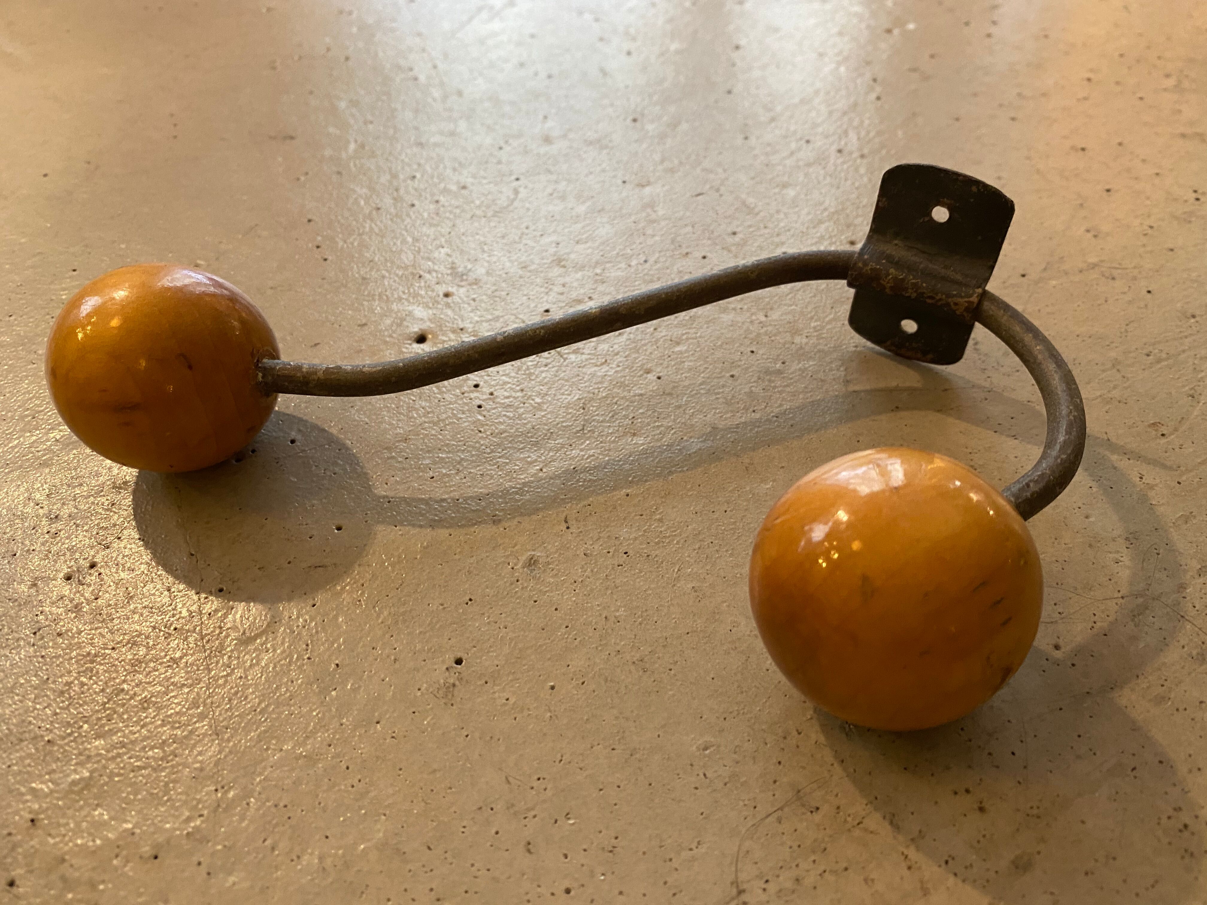 Iron and wood hook 60s