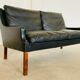 Vintage retro Danish mid-century G. Thams 2 person sofa & chair set
