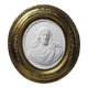 Religious wall medallion Christ plaster antique 19th century Louis XVI style 19th century