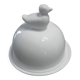 Small butter dish in porcelain