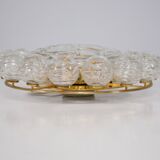 "Snowball" ceiling lamp in blown glass