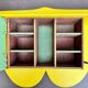 Old small vintage storage shelf